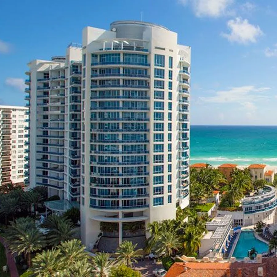 The Bath Club Residences oceanfront condo building in Miami Beach