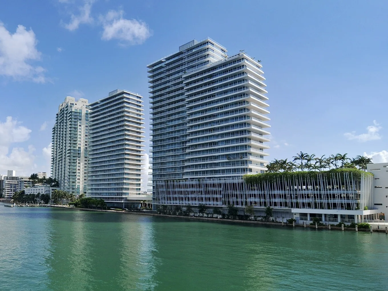 Bentley Bay twin bayfront towers on West Avenue in Miami Beach