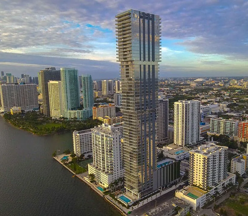 Elysee Miami bayfront condo tower in Edgewater Miami