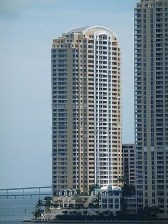 Three Tequesta Point waterfront condominium on Brickell Key in Miami